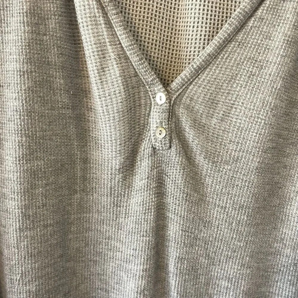 Eberjey Ula Peasant Waffle Knit Pajama Shirt Sz S Loungewear Cozy